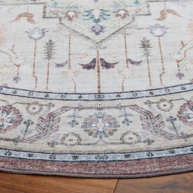 Safavieh Arizona 6'-0" x 6'-0" Rug in Beige Green / Brown
