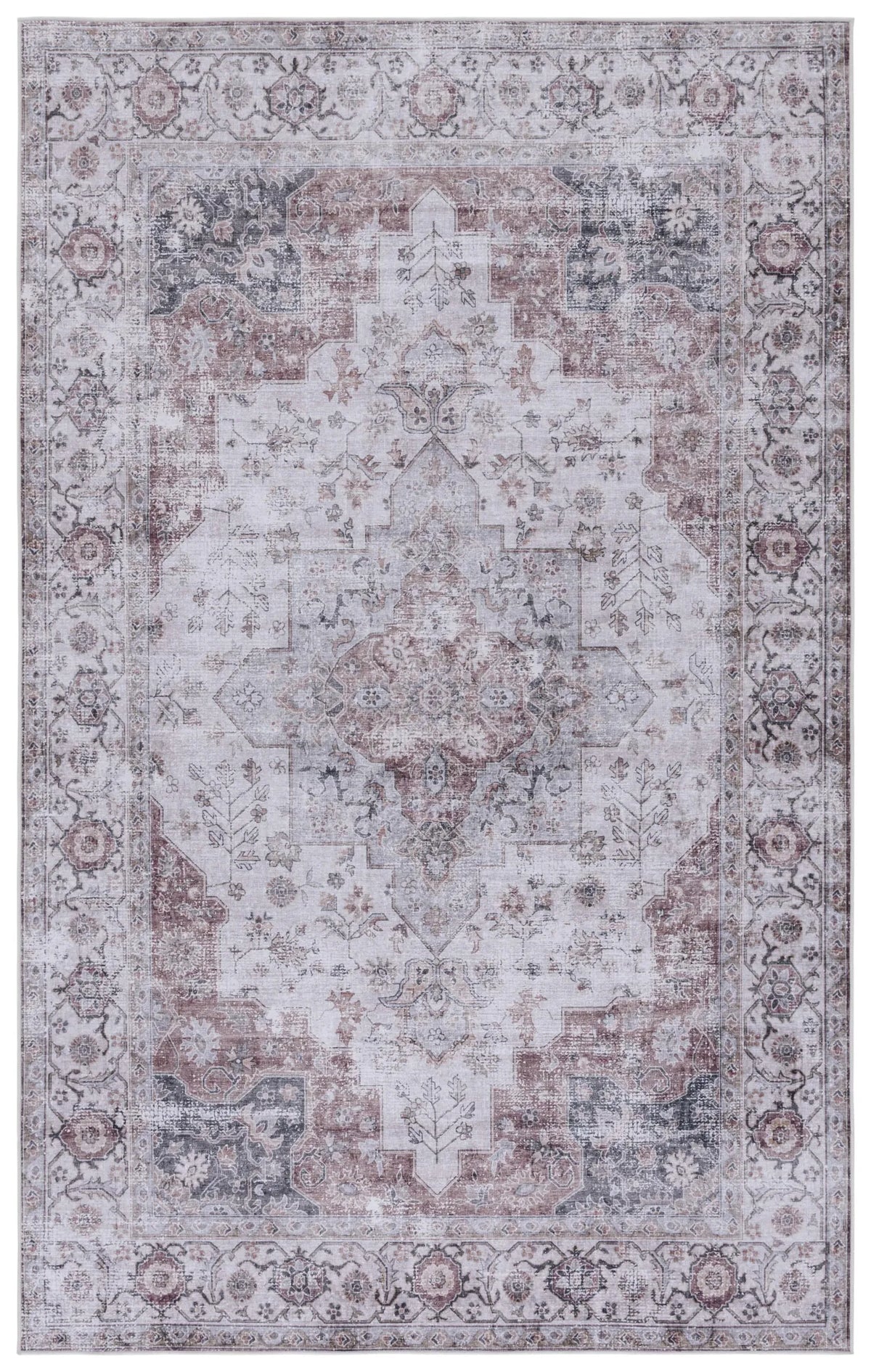 Safavieh Tucson 4'-0" x 6'-0" Rug in Beige / Light Sage