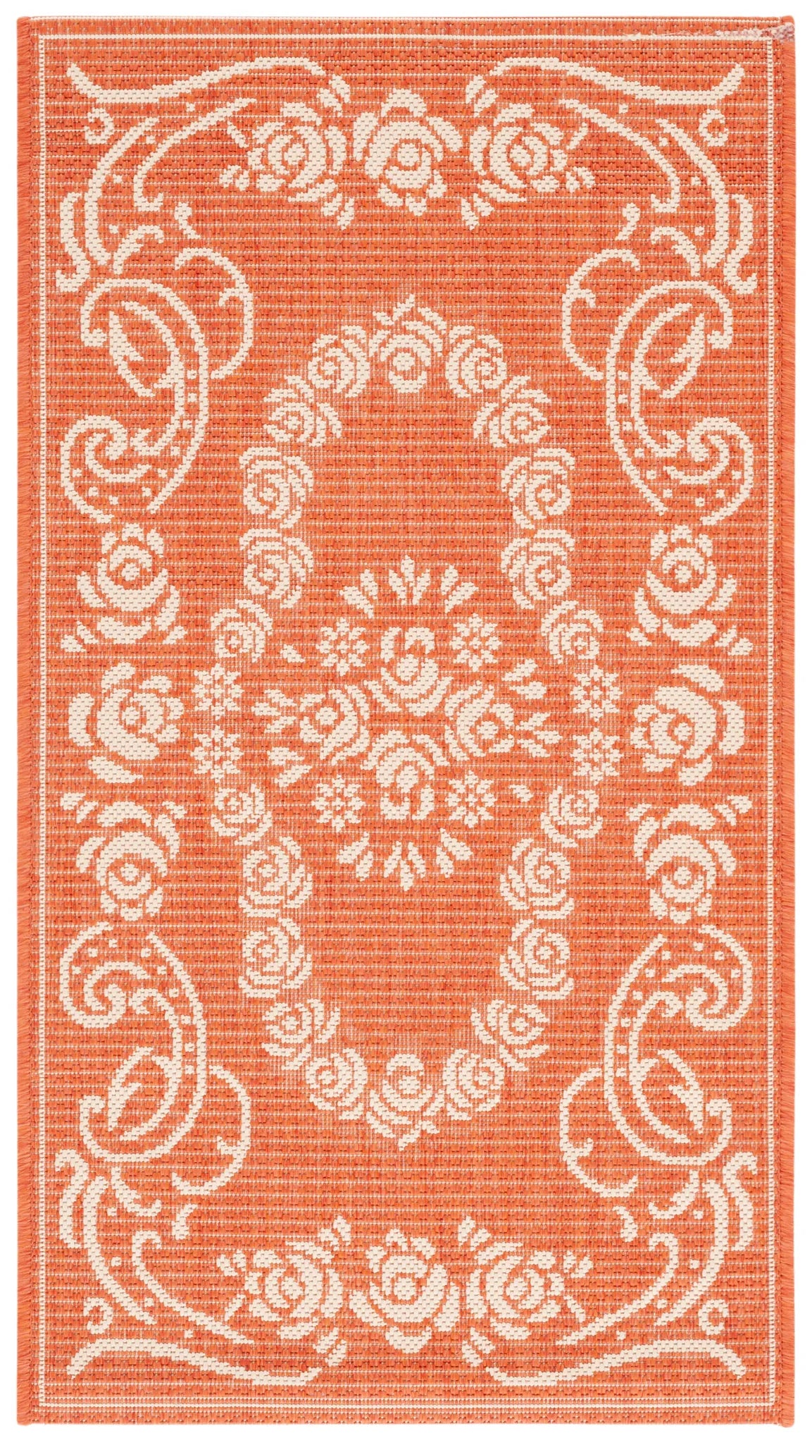 Safavieh Courtyard 2'-0" x 3'-7" Rug in Terracotta / Natural