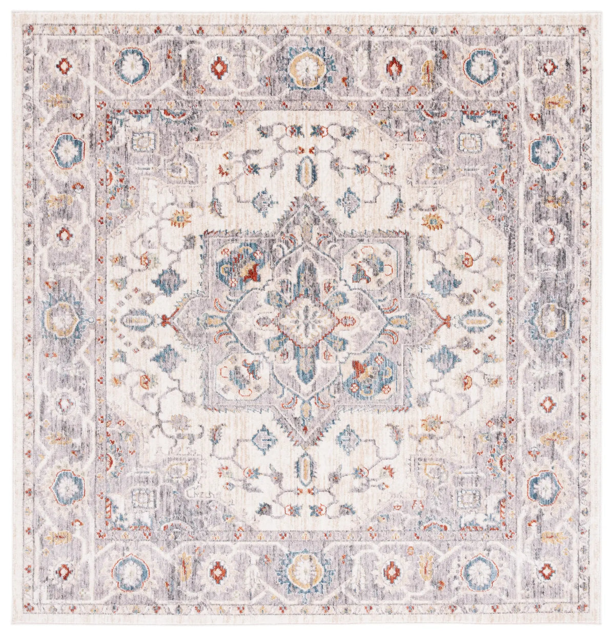 Safavieh Olympia 6'-0" x 6'-0" Rug in Grey / Ivory