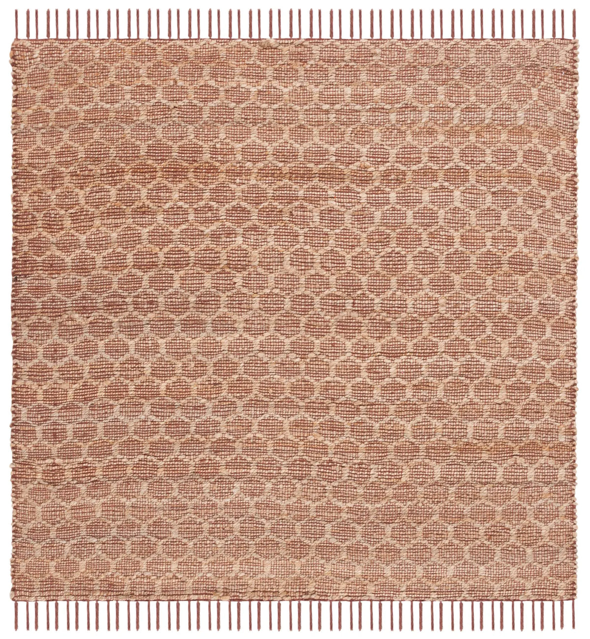 Safavieh Cape Cod 6'-0" x 6'-0" Rug in Rust / Natural