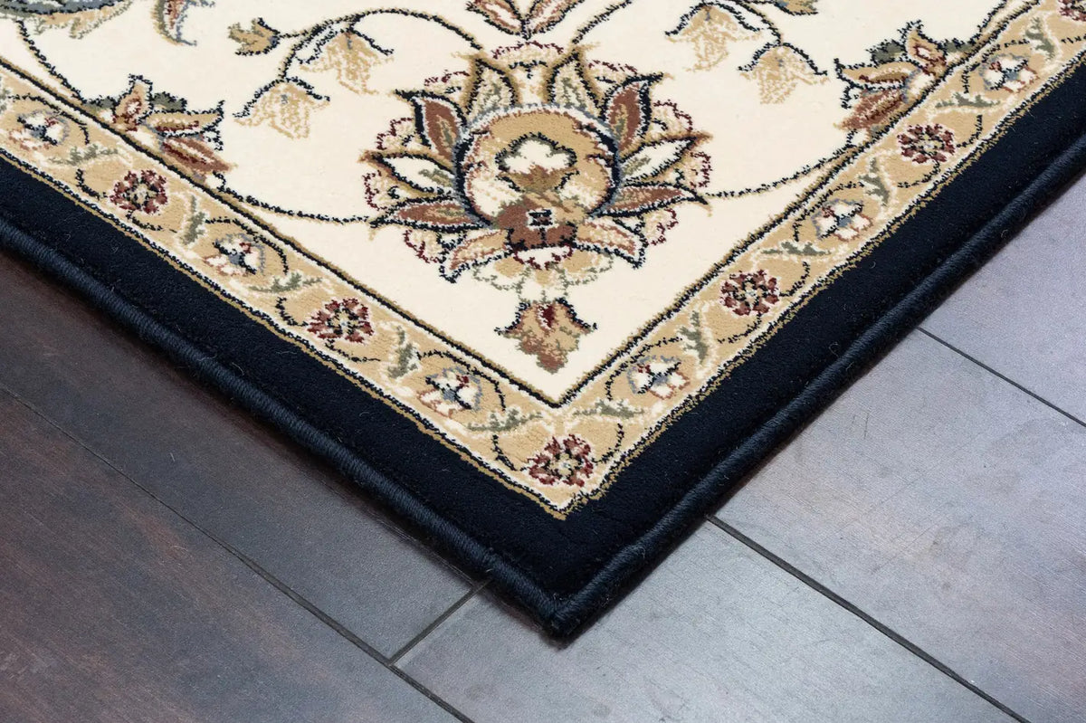 Dynamic Rugs Ancient Garden 57365 Blue / Ivory Rugs - Corner
