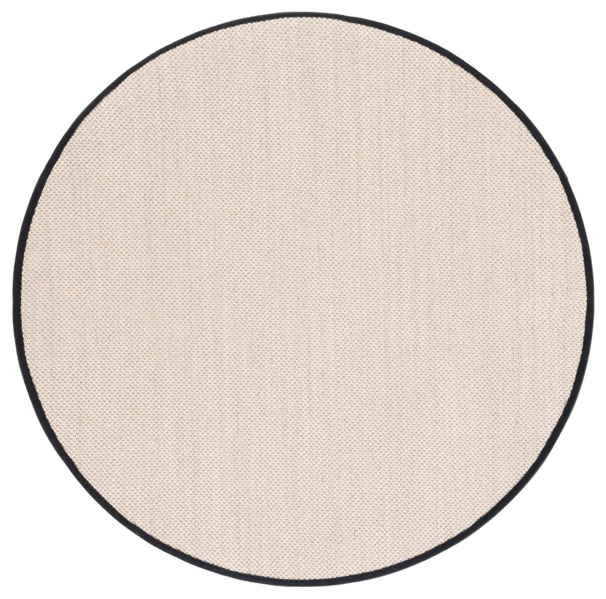 Safavieh Natural Fiber 6'-0" x 6'-0" Rug in Marble / Black