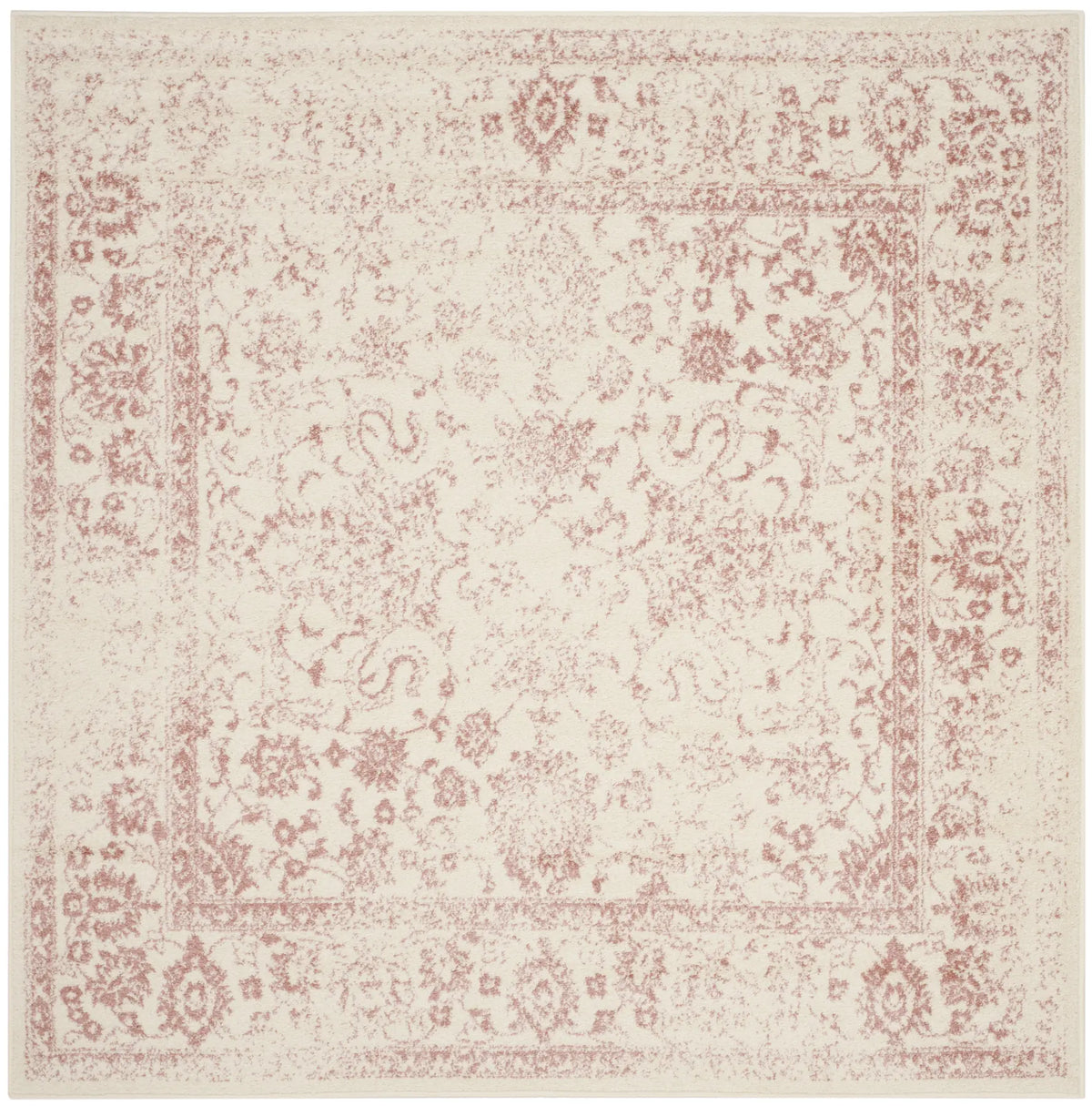 Safavieh Adirondack 5'-0" x 5'-0" Rug in Ivory / Rose