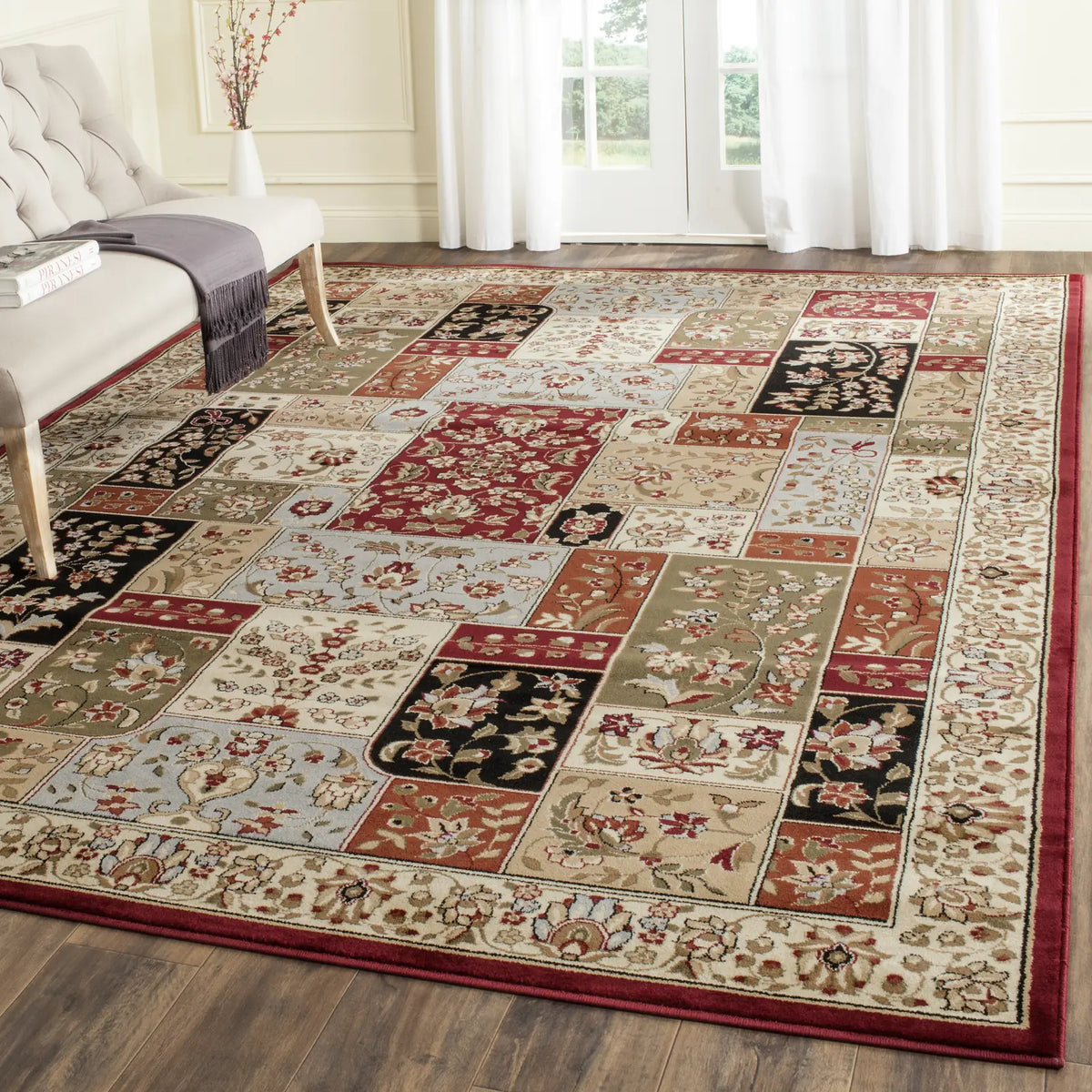 Safavieh Lyndhurst 10'-0" x 14'-0" Rug in Multi / Ivory