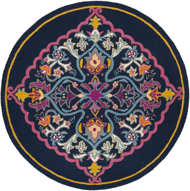 Safavieh Bellagio 5'-0" x 5'-0" Rug in Navy Blue / Multi