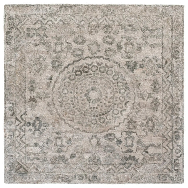 Safavieh Anatolia 6'-0" x 6'-0" Rug in Light Grey / Sage