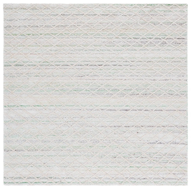Safavieh Abstract 6'-0" x 6'-0" Rug in Green / Ivory