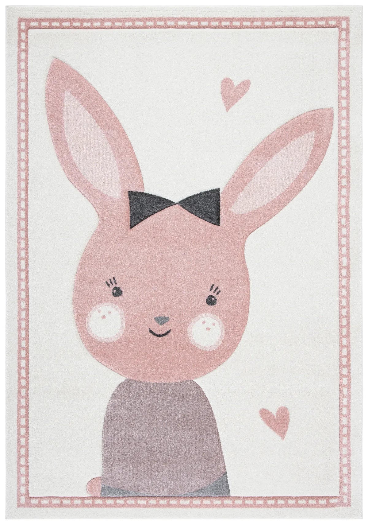 Safavieh Carousel Kids 100 4'-0" x 6'-0" Rug in Ivory / Pink