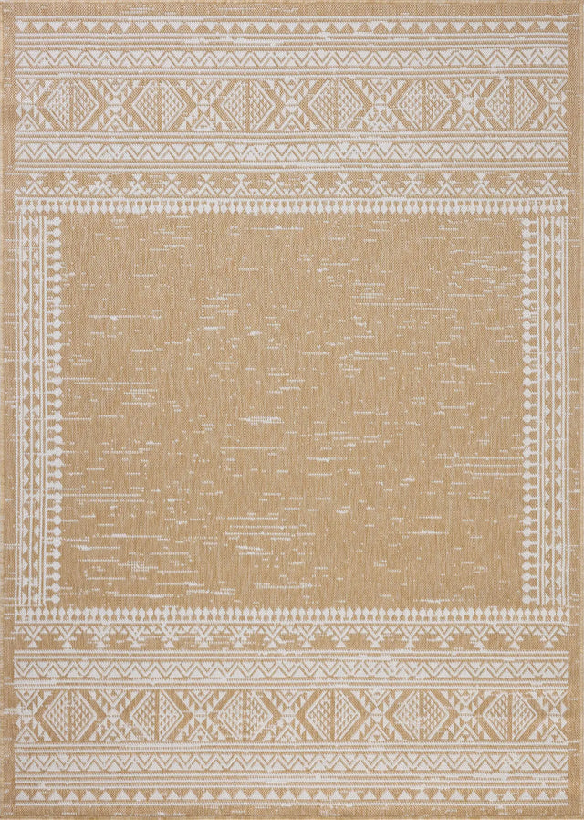 Loloi Easton ESN-01 Ivory / Wheat Rug - main flat