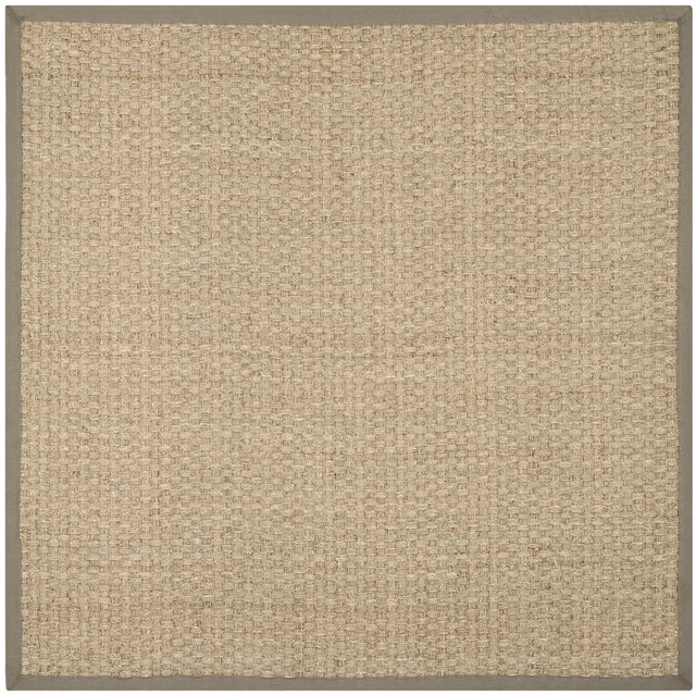 Safavieh Natural Fiber 5'-0" x 5'-0" Rug in Natural / Grey