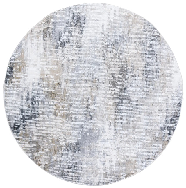 Safavieh Slate 700 6'-7" x 6'-7" Rug in Grey / Brown Ivory