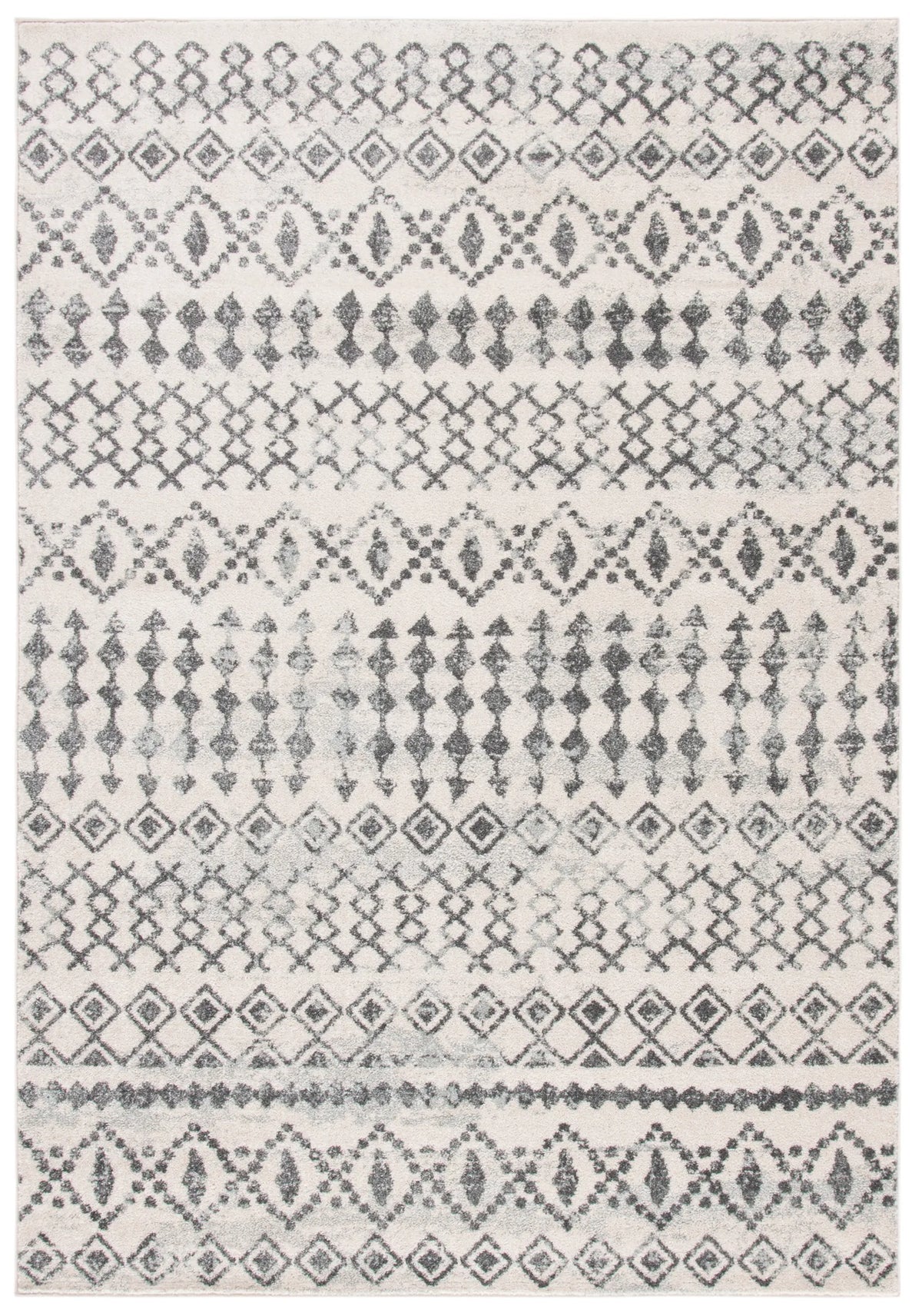 Safavieh Tulum 4'-0" x 6'-0" Rug in Ivory / Grey
