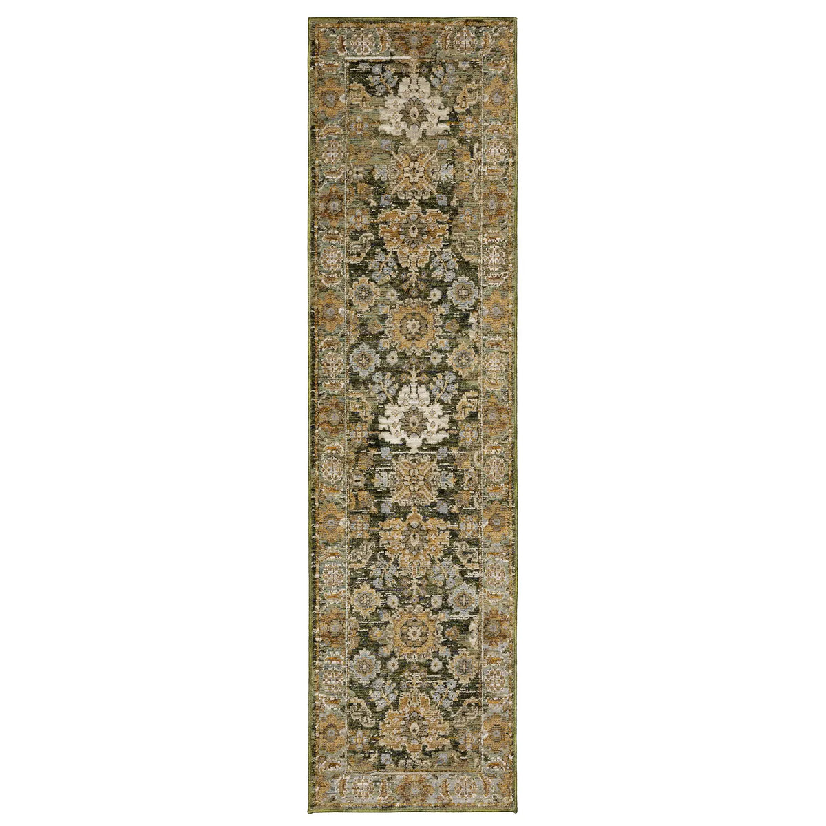 Oriental Weavers Sphinx Andorra 2417B Green/Gold Rugs - runner
