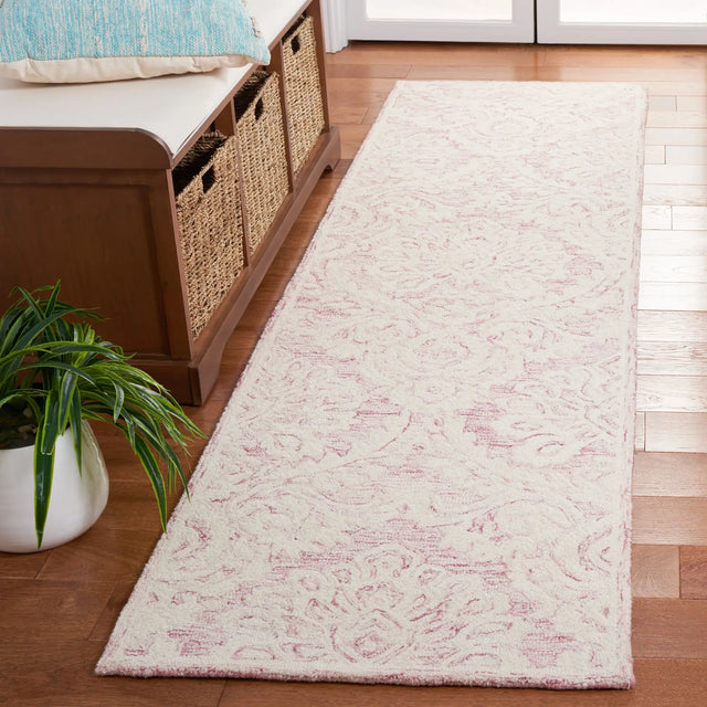 Safavieh Blossom 2'-3" x 8'-0" Rug in Pink / Ivory