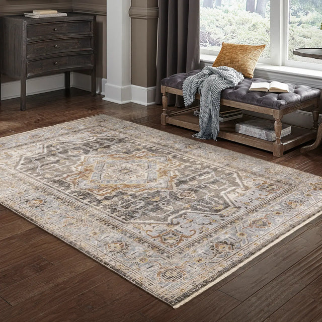 Oriental Weavers Sphinx Maharaja 1803X Charcoal/Blue Rugs - room scene