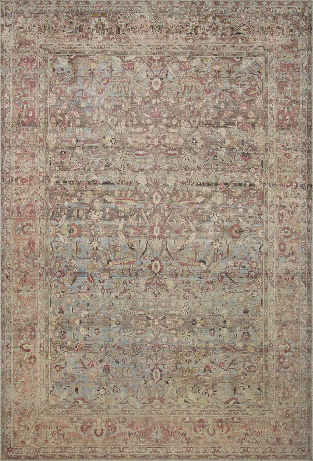 Loloi Adrian Adr-06 Ocean/Clay Rug - main flat