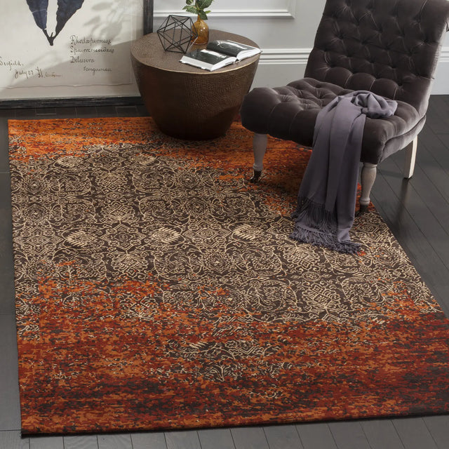Safavieh Classic Vintage 4'-0" x 6'-0" Rug in Rust / Brown