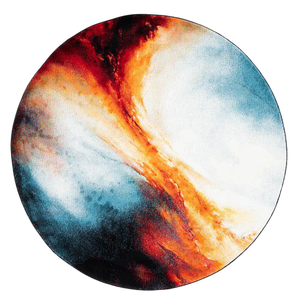 Safavieh Galaxy 6'-7" x 6'-7" Rug in Orange / Multi