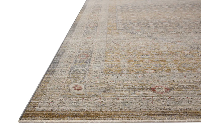 Chris Loves Julia x Loloi Ida IDA-02 Stone / Gold Rug - rug corner