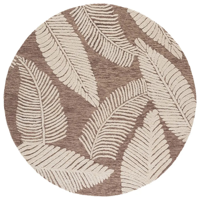Safavieh Jardin 6'-0" x 6'-0" Rug in Brown / Ivory