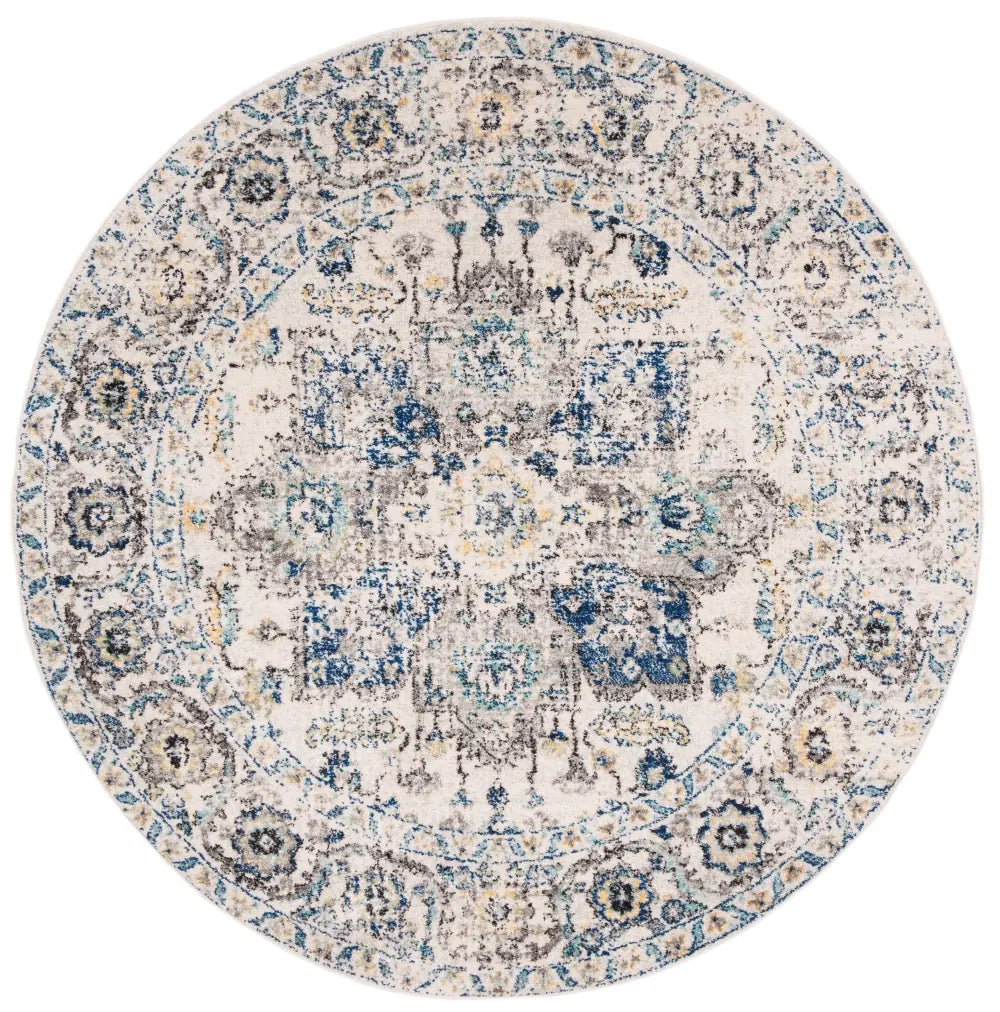 Safavieh Madison 6'-7" x 6'-7" Rug in Grey / Ivory