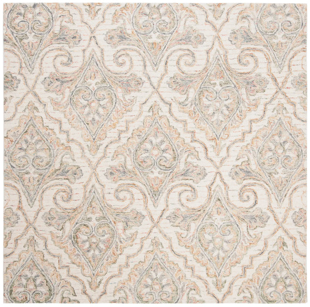 Safavieh Aubusson 6'-0" x 6'-0" Rug in Ivory / Green