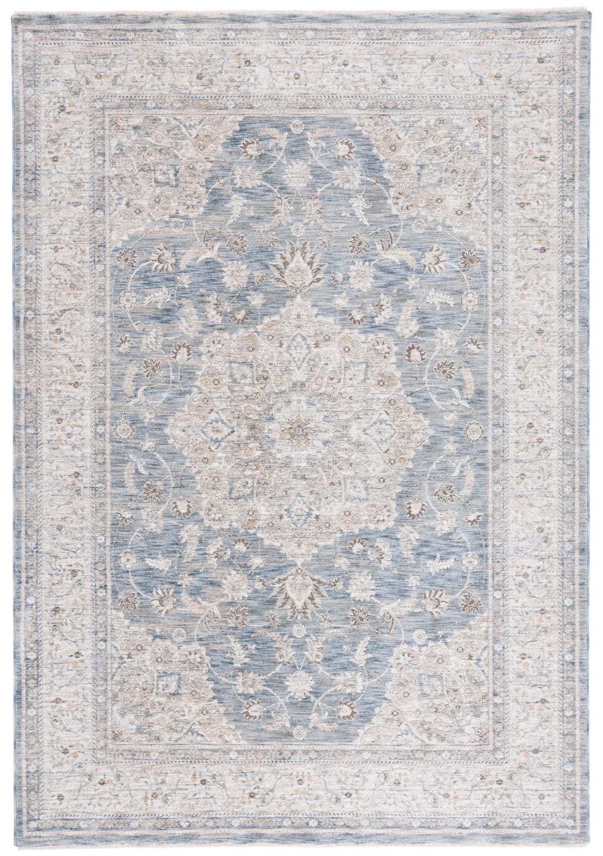Safavieh Mason 100 4'-0" x 6'-0" Rug in Blue / Grey Beige