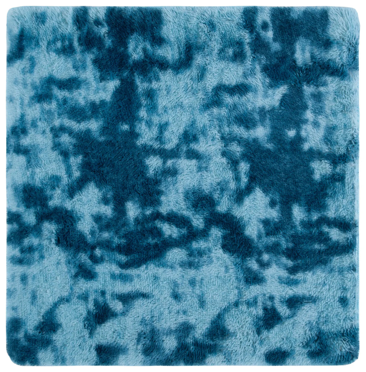 Safavieh Rainbow Shag 4'-0" x 4'-0" Rug in Blue