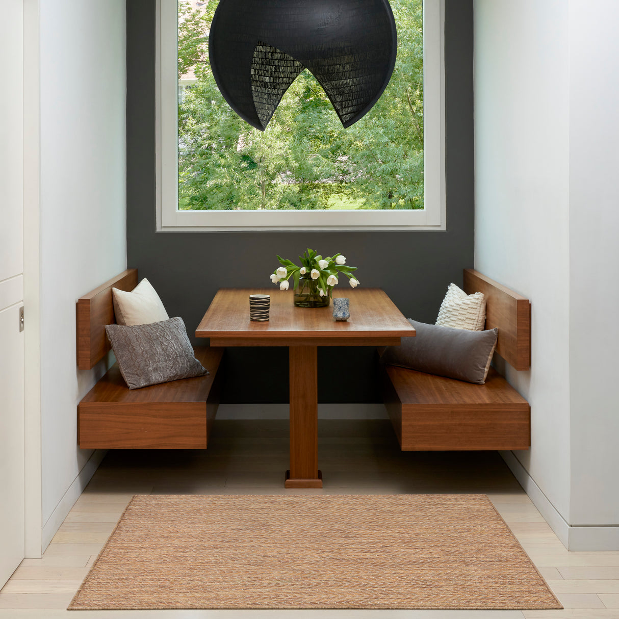 Nourison Horizon Indoor/Outdoor HOZ02 Natural Contemporary Area Rugs