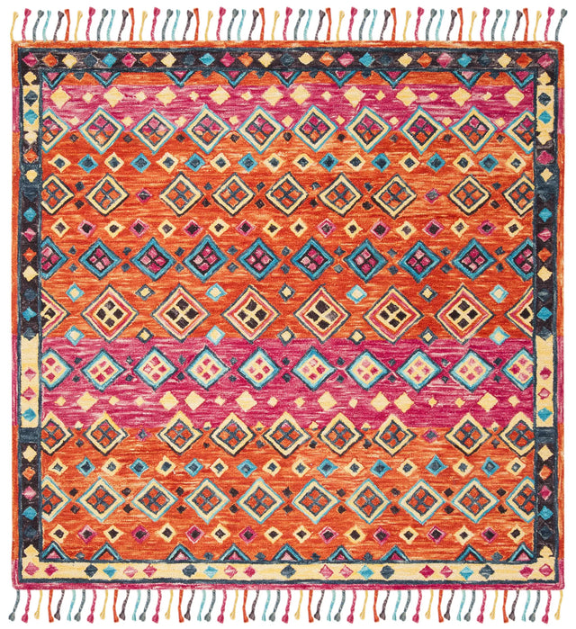 Safavieh Aspen 7'-0" x 7'-0" Rug in Orange / Fuchsia