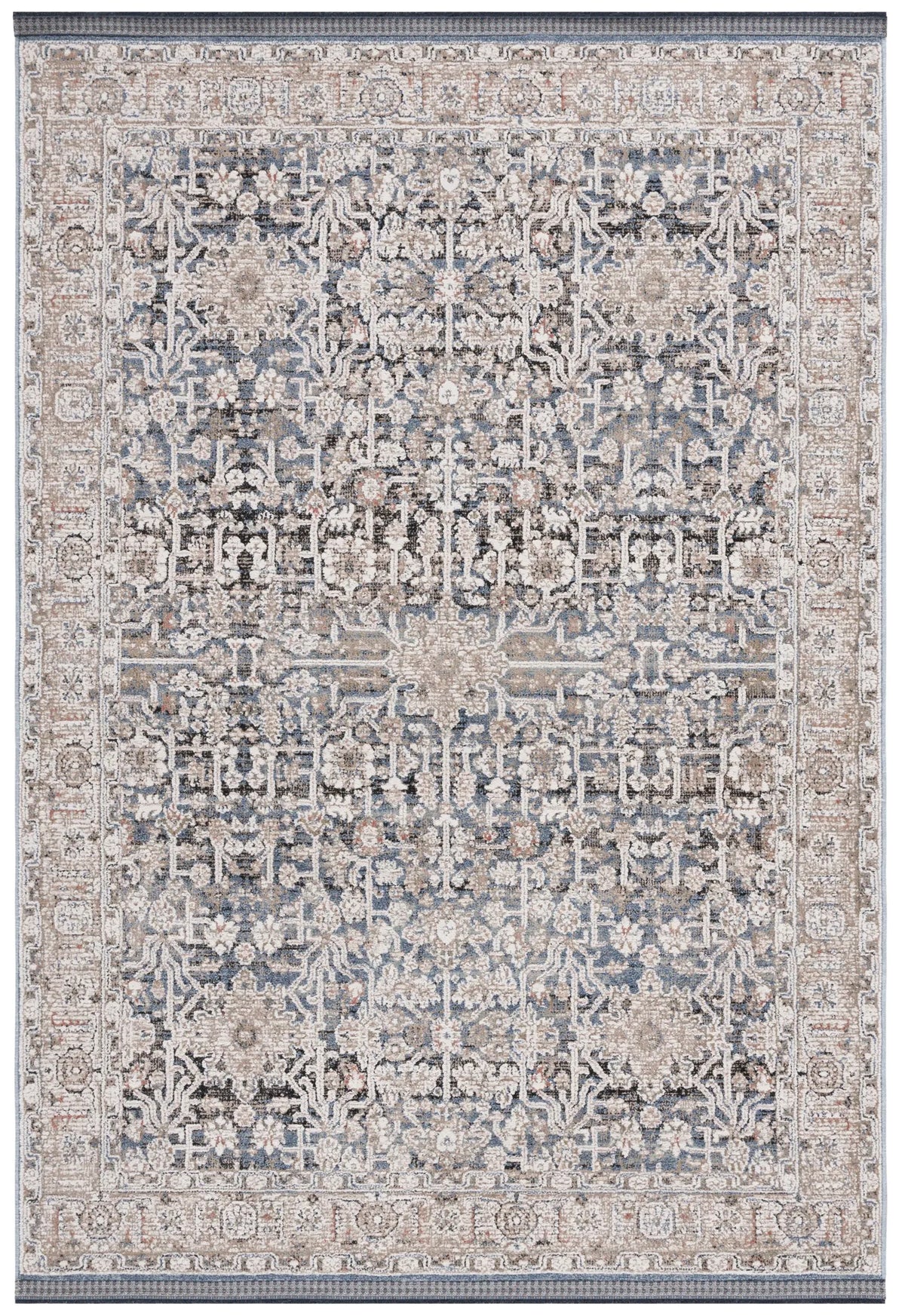 Safavieh Vivaldi 5'-3" x 7'-6" Rug in Blue / Ivory