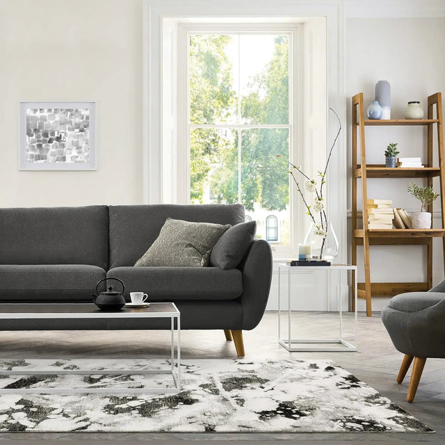 Oriental Weavers Sphinx Evolution 8035B Charcoal/White Rugs - room scene