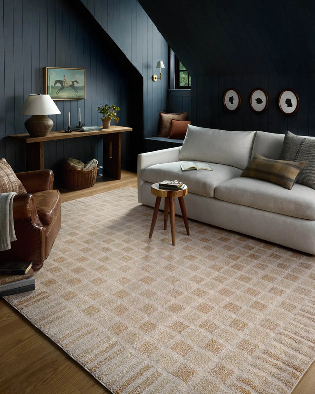 Chris Loves Julia x Loloi Calvin CLV-03 Bone / Natural Rug - room scene 3