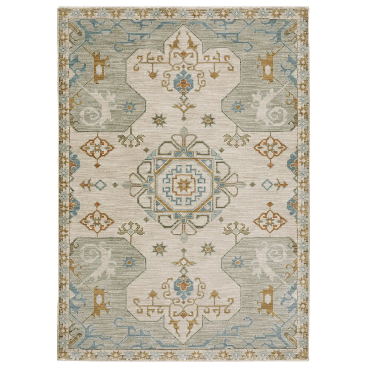 Oriental Weavers Sphinx Maeve MAE09 Grey Rugs - main flat