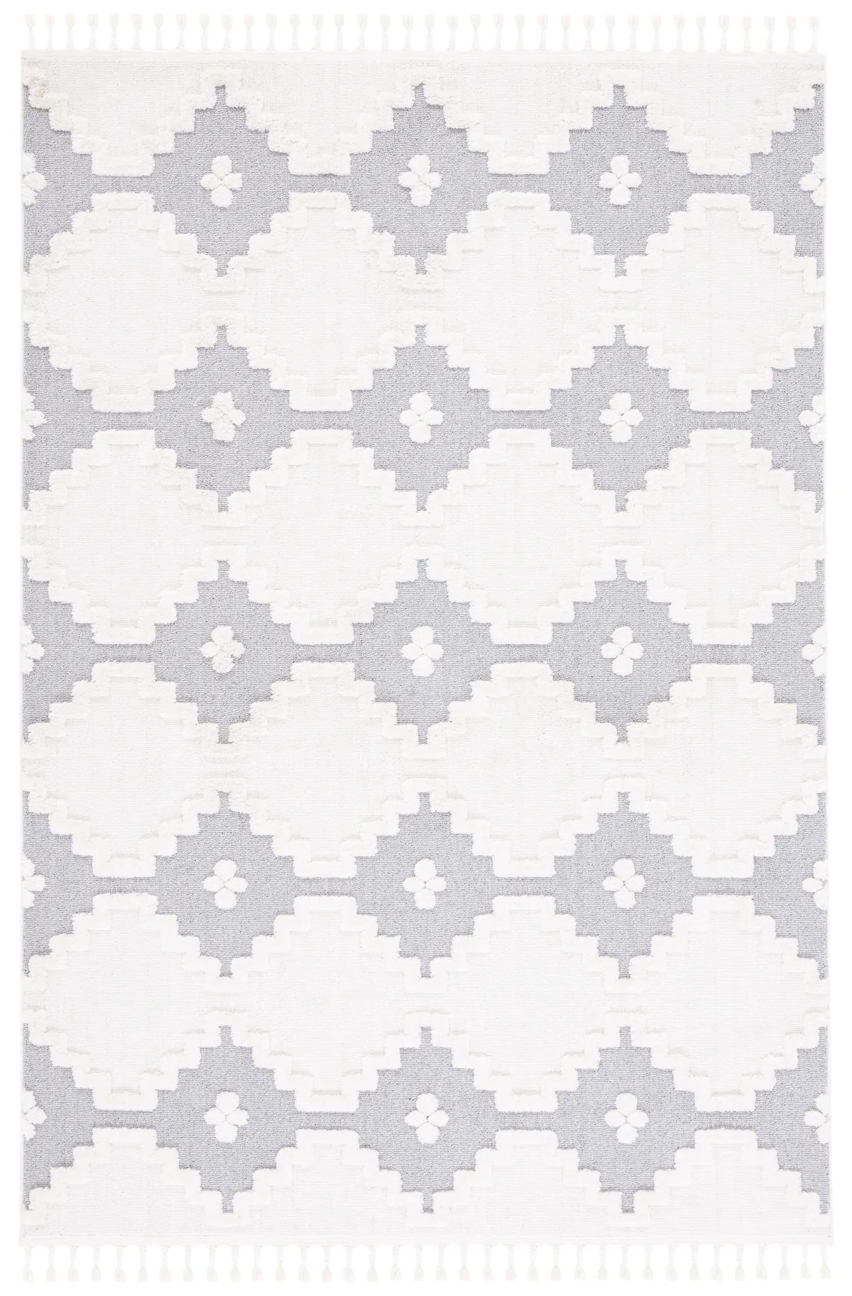 Safavieh Marrakesh 4'-0" x 6'-0" Rug in Ivory / Grey