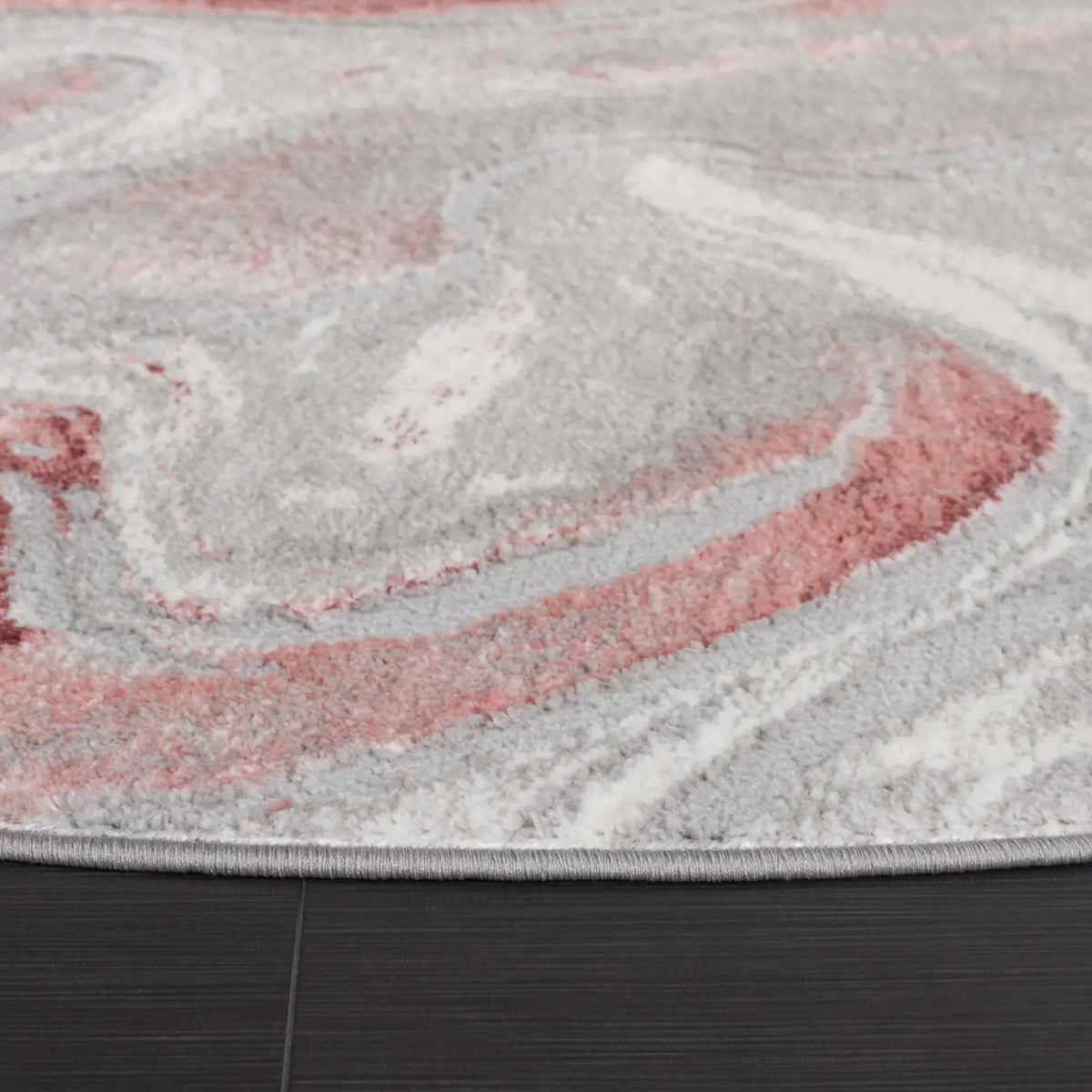 Safavieh Meadow 500 6'-7" x 6'-7" Rug in Light Grey / Pink