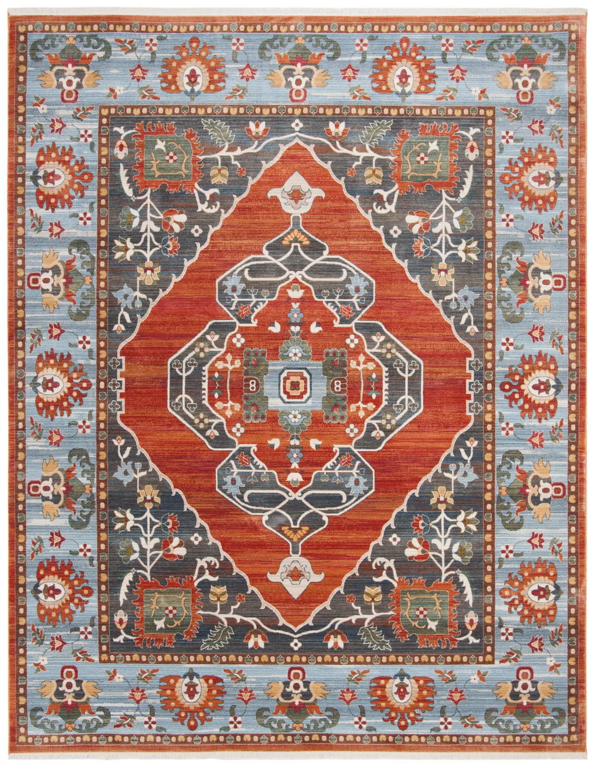 Safavieh Vintage Persian 6'-0" x 9'-0" Rug in Rust / Blue