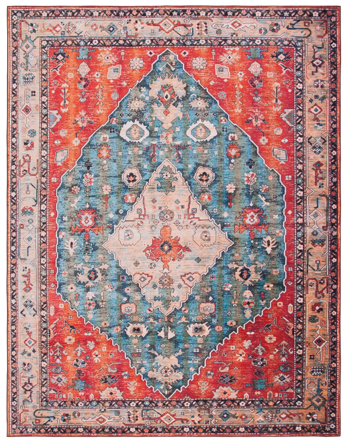 Safavieh Tucson 10'-0" x 14'-0" Rug in Beige / Blue