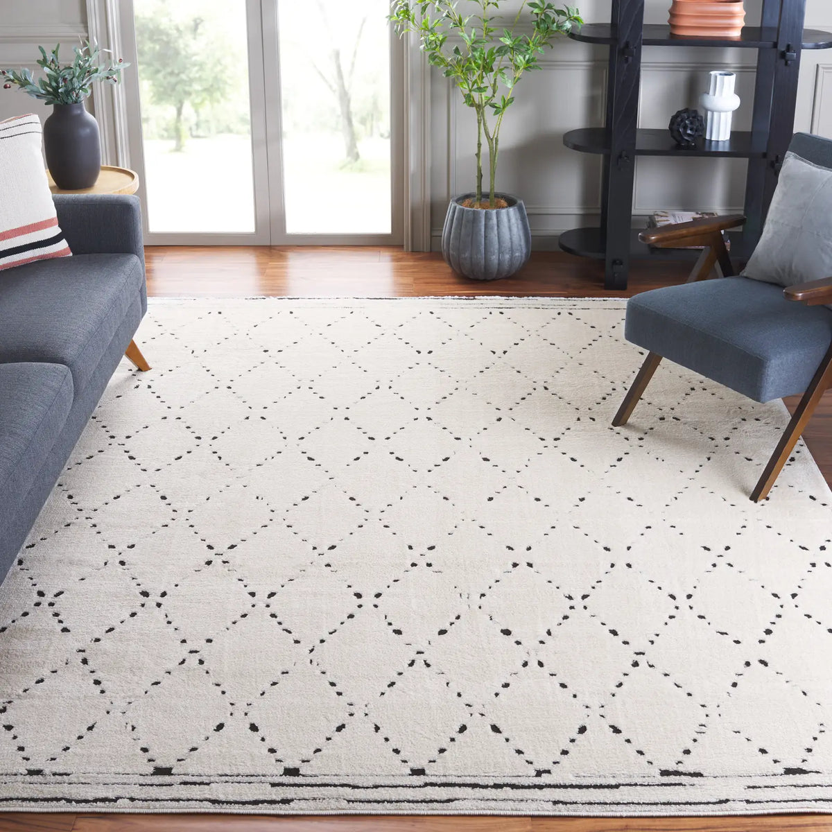 Safavieh Melody 10'-0" x 14'-0" Rug in Ivory / Black