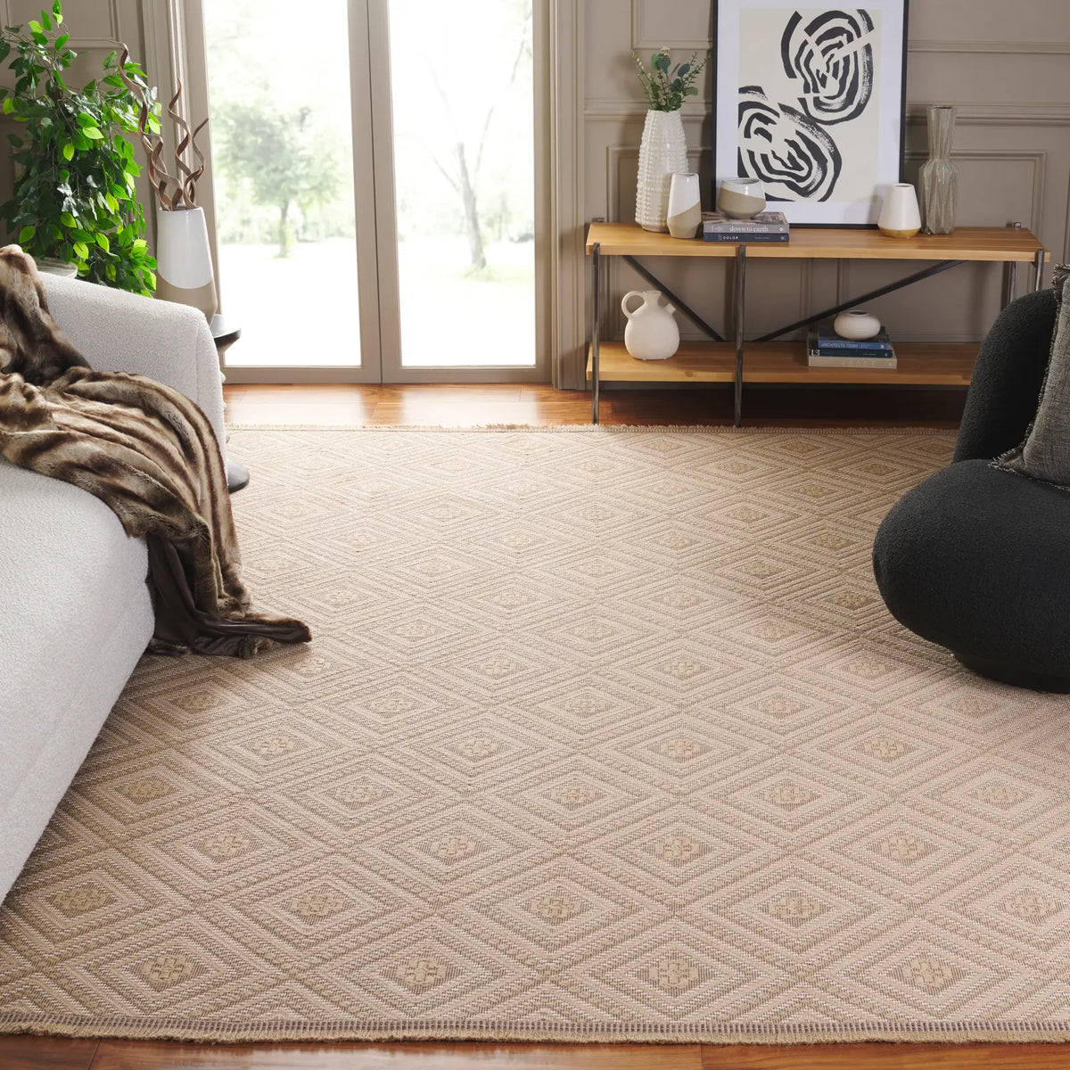 Safavieh Aspect 8'-0" x 10'-0" Rug in Natural / Ivory