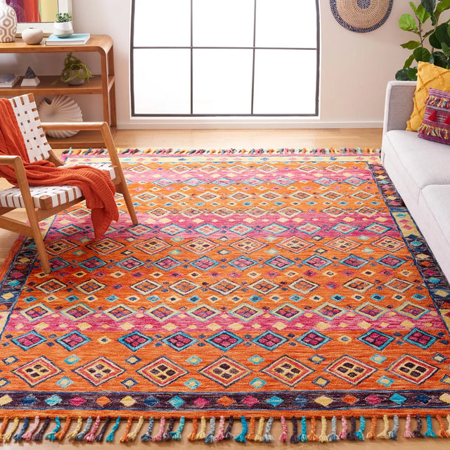Safavieh Aspen 10'-0" x 14'-0" Rug in Orange / Fuchsia