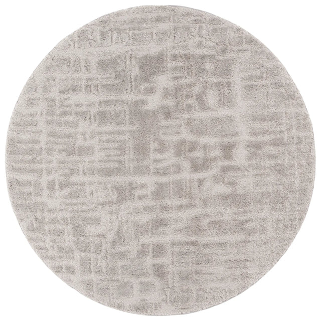 Safavieh Seattle Shag 900 6'-7" x 6'-7" Rug in Light Grey / Grey