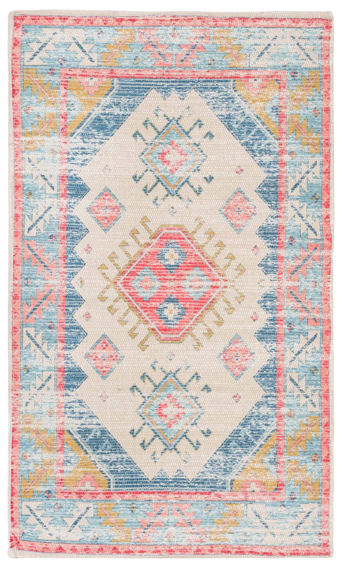 Safavieh Saffron 3'-0" x 5'-0" Rug in Cream / Blue