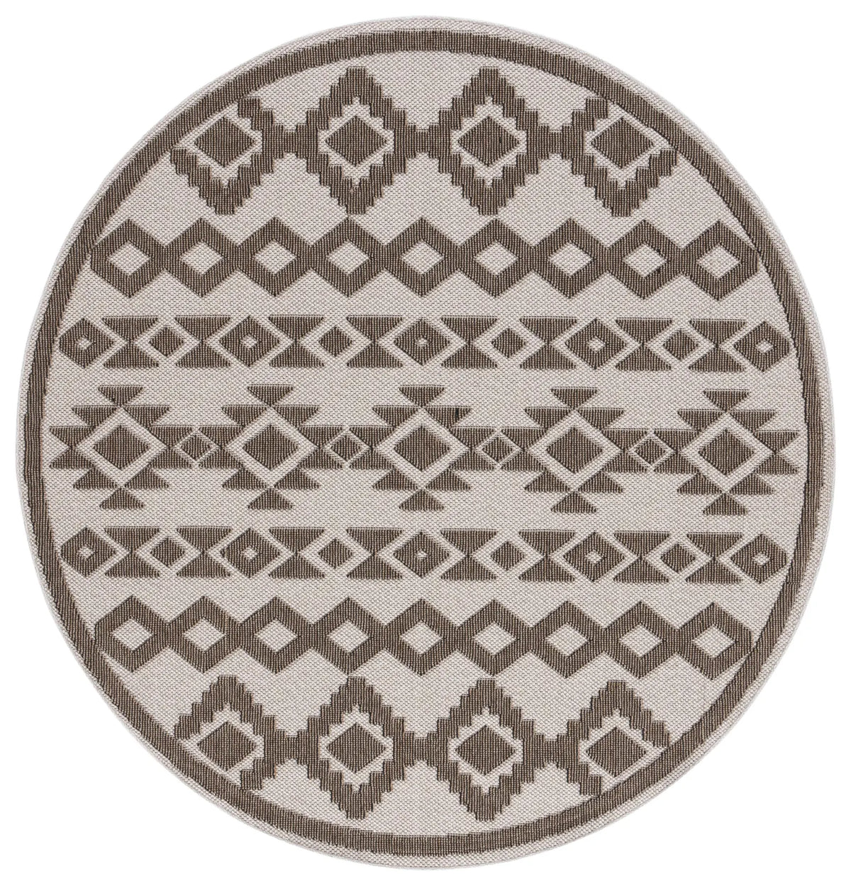 Safavieh Global 6'-7" x 6'-7" Rug in Beige / Dark Beig