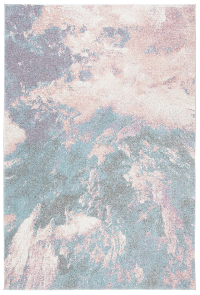 Safavieh Glacier 4'-0" x 6'-0" Rug in Pink / Blue