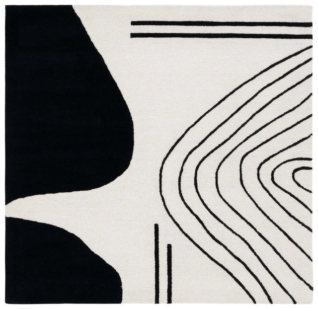 Safavieh Rodeo Drive 6'-0" x 6'-0" Rug in Ivory / Black