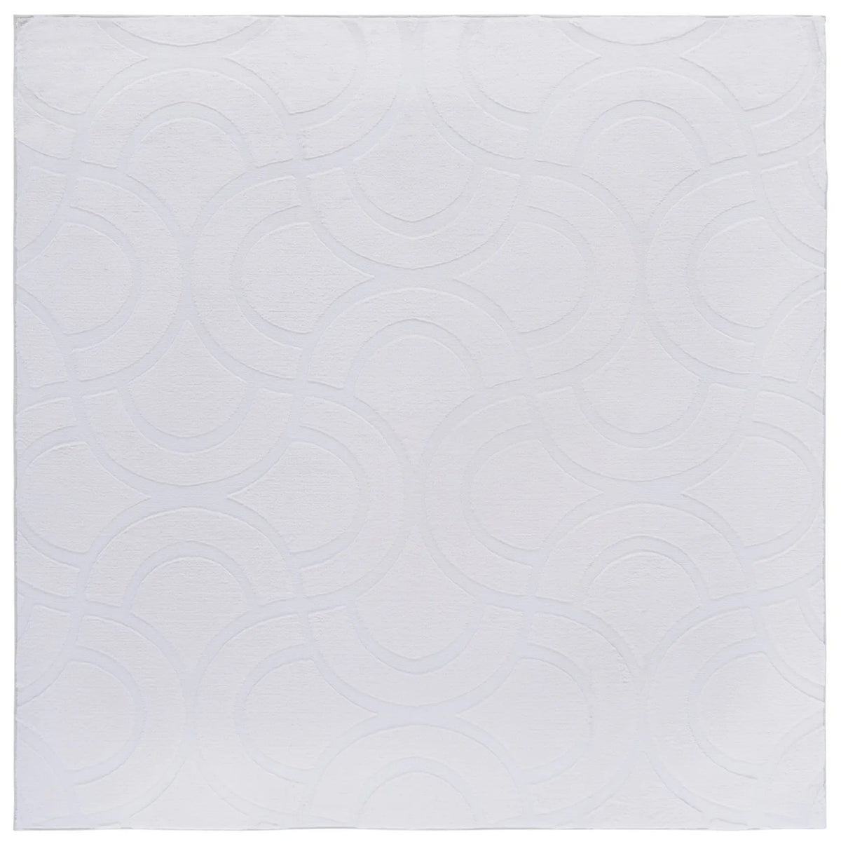 Safavieh Faux Rabbit Fur 800 6'-0" x 6'-0" Rug in Ivory