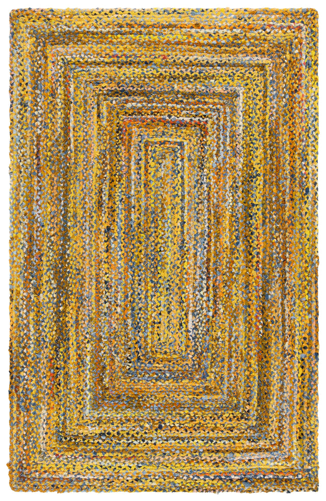 Safavieh Braided 4'-0" x 6'-0" Rug in Yellow / Brown
