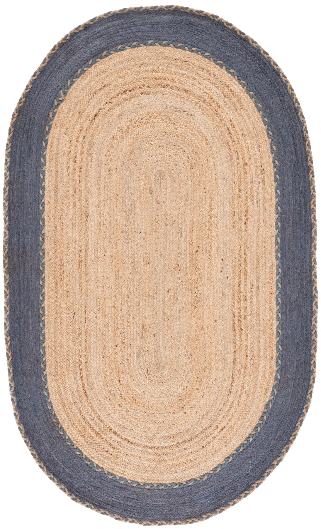 Safavieh Natural Fiber 5'-0" x 8'-0" Rug in Natural / Dark Grey
